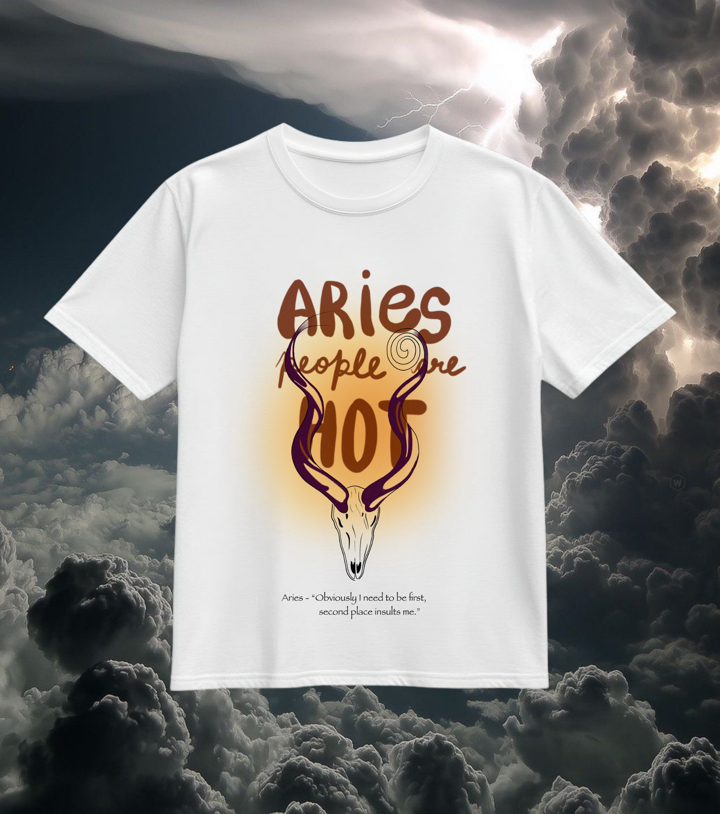 Aries Zodiac Graphic T-Shirt – “I Need to Be First”