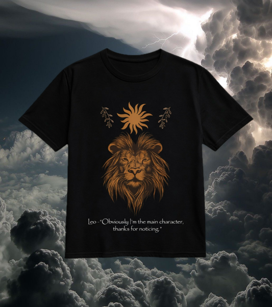 Leo Zodiac Graphic T-Shirt – “The Main Character”