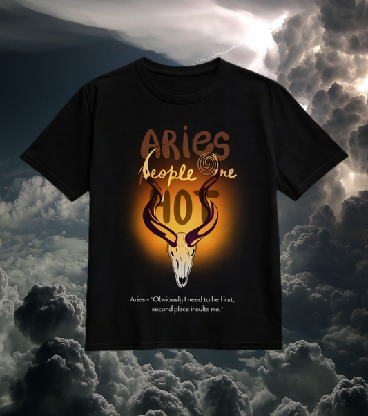 Aries Zodiac Graphic T-Shirt – “I Need to Be First”